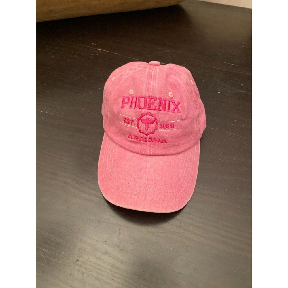 Phoenix Arizona AZ EST 1881 Embroidered Baseball Cap Hat OS Adjustable Pink